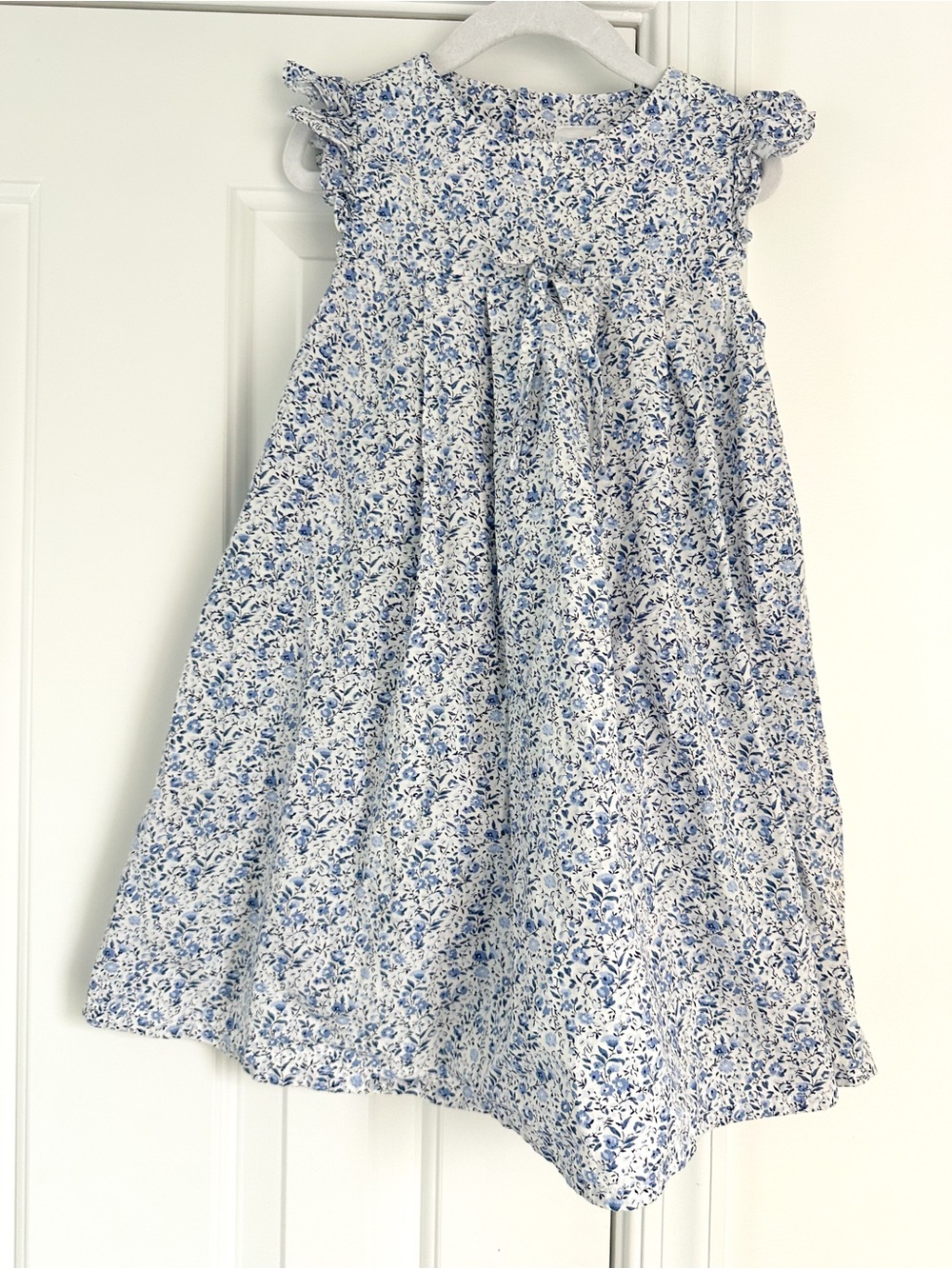 Edgehill blue floral dress 5T EUC